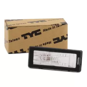 Image of TYC Number Plate Light 15-0387-00-9 Licence Plate Light RENAULT,DACIA,SCENIC II (JM0/1_),ESPACE IV (JK0/1_),Scenic III (JZ0/1_)