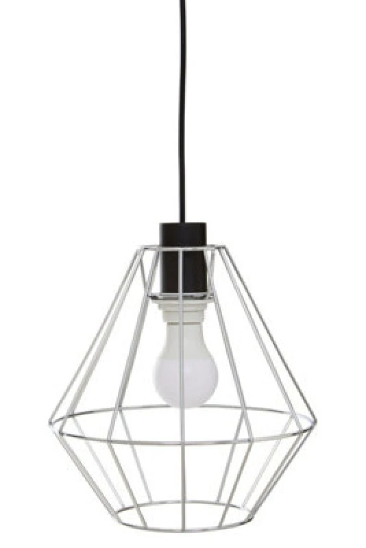Image of Orsina Wyra Chrome Cage Pendant Light