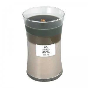 Image of WoodWick Trilogy Cozy Cabin Large Jar Candle 609.5g