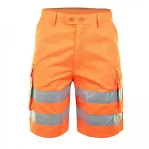 Image of Beeswift Orange Hi Visibility SHORTS 32 RSS32