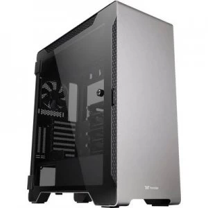 Image of Thermaltake A500 Tempered Glass Midi tower PC casing Silver, Black 3 built-in fans, Window, Dust filter