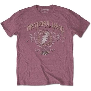 Image of Grateful Dead - Bolt Mens Medium T-Shirt - Heather Cardinal
