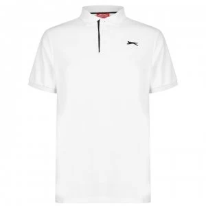 Image of Slazenger Plain Polo Shirt Mens - White