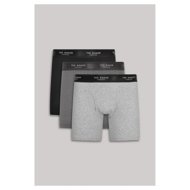 Image of Ted Baker Ted 3pk BoxerBrief - Grey Grey S