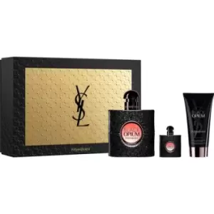 Image of Yves Saint Laurent Black Opium Gift Set 50ml Eau de Parfum + 50ml Body Lotion + 7.5ml Eau de Parfum