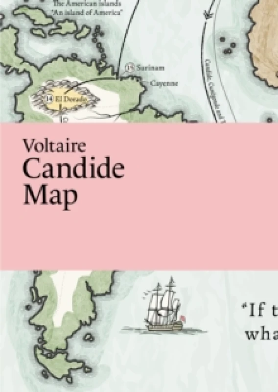 Image of Voltaire, Candide Map Sheet map, folded