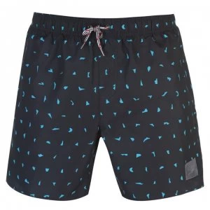 Image of Speedo Leisure 16" Swim Shorts Mens - Black/Blue