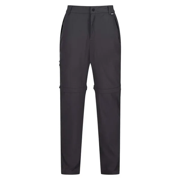 Image of Regatta Mens Travel Lightweight Zip Off Walking Trousers 34R - Waist 34' (86.5cm), Inside Leg 32' ASH RMJ307-61I-34R
