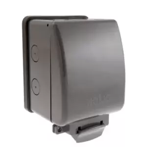 Image of Click Scolmore Aquip Weatherproof Single 1 Gang Enclosure (Unfurnished) IP66 - OA501AG