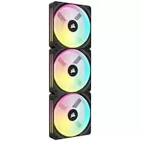 Image of Corsair iCUE LINK QX120 RGB 120mm Black Fan Starter Kit - 120mm (CO-9051002-WW)