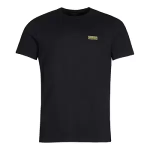 Image of Barbour International Essential Small Logo T-Shirt - Black