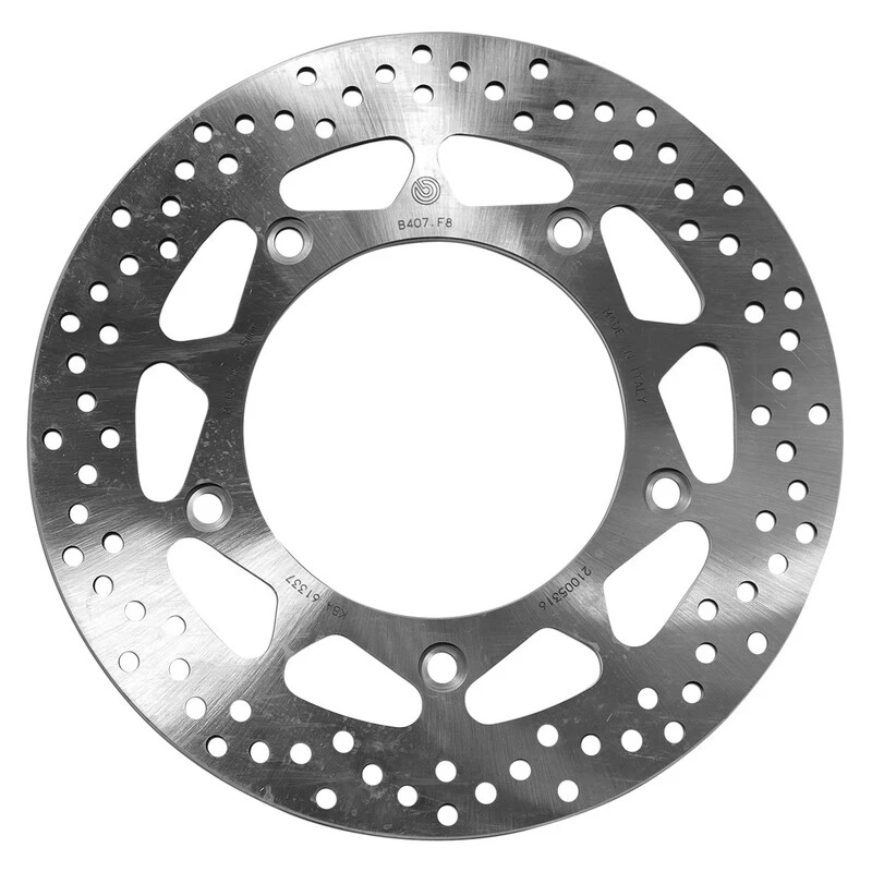 Image of BREMBO 68B407J5 Brake disc PRIME - Serie-Oro - Fixed Disc Perforated Brake Disc (82)