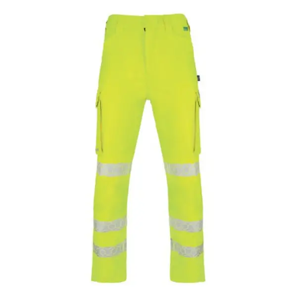 Image of Beeswift Envirowear Beeswift Envirowear High Visibility Trousers Saturn Yellow 38T EWCTRSY38T
