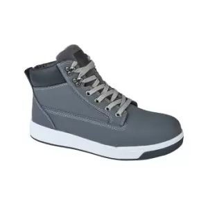 Image of Grafters Mens Toe Capped Safety Trainer Boots (7 UK) (Grey)