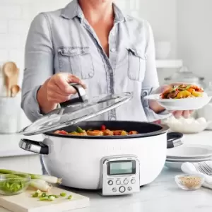 Image of GreenPan 5.6L Ceramic Non-Stick Omni Cooker Cream