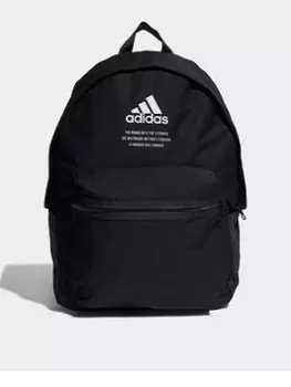 Image of adidas Classic Fabric Backpack, Black/White, Men