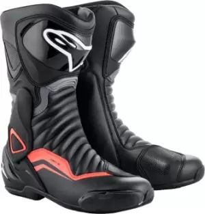 Image of Alpinestars SMX-6 V2 Motorcycle Boots, black-grey-red, Size 41, black-grey-red, Size 41