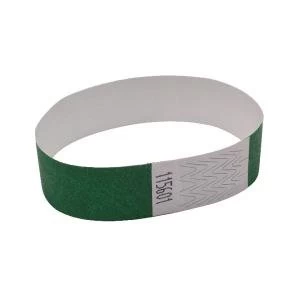 Image of Announce Wrist Band 19mm Green Pack of 1000 AA01834