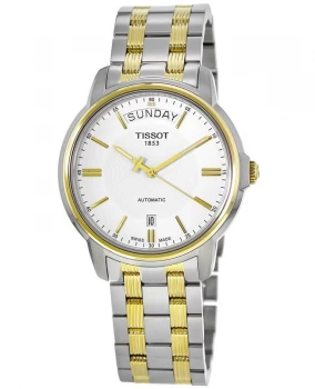 Image of Tissot T-Classic Automatics III Two-Tone White Dial Mens Watch T065.930.22.031.00 T065.930.22.031.00