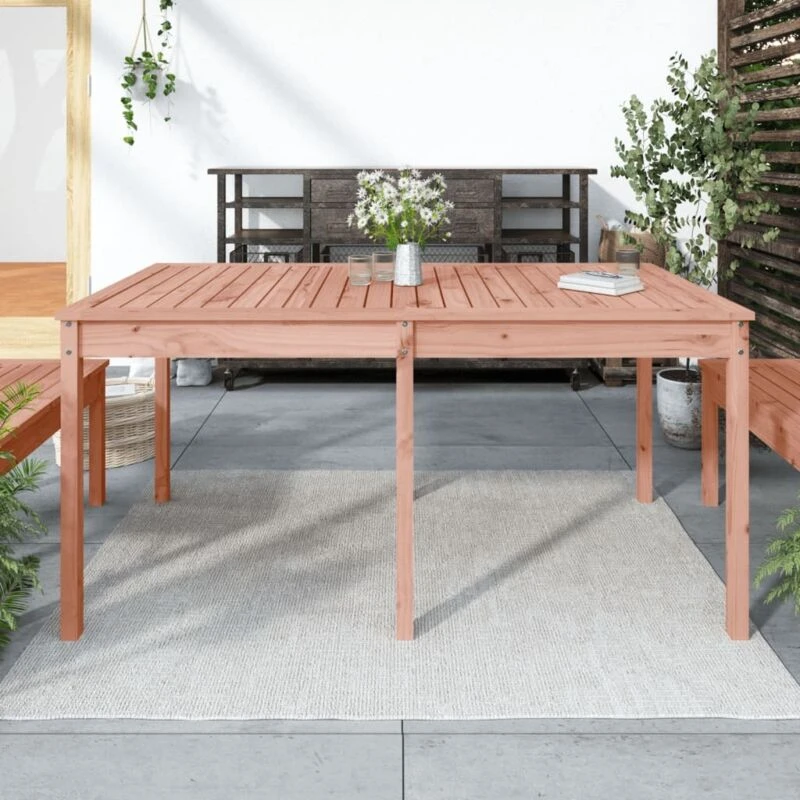 Image of VIDAXL Garden Table 159.5x82.5x76cm Solid Wood Douglas Vidaxl 8720845691110