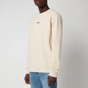 Image of Hugo Boss Weevo 1 Crew Neck Sweatshirt Open White Size L Men