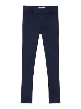 Image of NAME IT Cotton Twill Leggings Women Blue