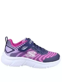 Image of Skechers Go Run 650 Fierce Flash Trainer, Navy, Size 2 Older
