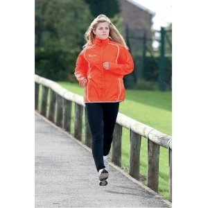 Image of PT Ladies Running Rain Jacket "Sun" Orange/Silver 12 (36")
