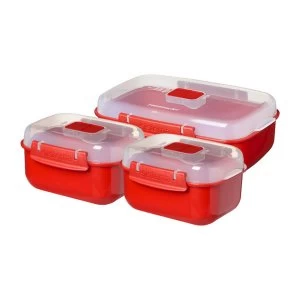 Image of Sistema Microwave Heat & Eat Containers - 3 Pack