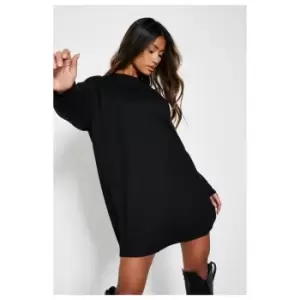 Image of I Saw It First Jersey Long Sleeve T-Shirt Dress - Black