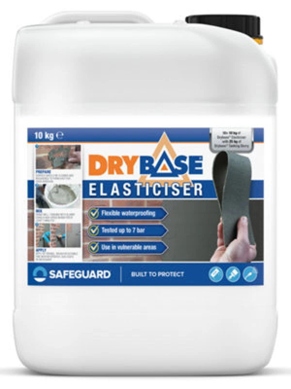 Image of Drybase Elasticiser 10 Litres - Clear - For Drybase Tanking Slurry To Form Elasticised Waterproofing Slurry
