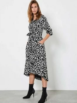 Image of Mint Velvet Animal Knot Shirt Midi Dress - Multi