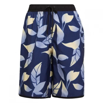 Image of adidas Classic-Length Graphic Swim Shorts Mens - Victory Blue