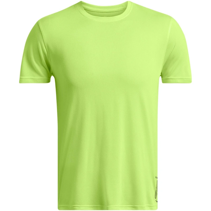 Image of Under Armour Mens Run Anywhere Short-Sleeve Performance Top Green male M