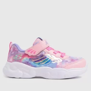 Image of SKECHERS Pale Pink Unicorn Storm Girls Toddler Trainers