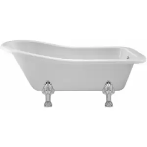 Image of Kensington Freestanding Slipper Bath 1500mm x 730mm - Pride Leg Set - Hudson Reed