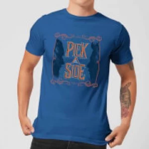 Image of Fantastic Beasts Pick A Side Mens T-Shirt - Royal Blue - L