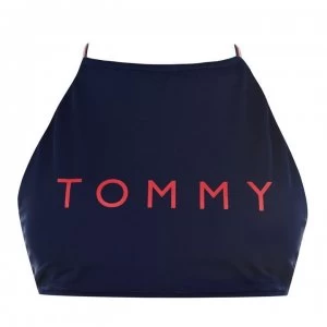 Image of Tommy Bodywear Crop Bikini Top - 416 NAVY BLAZER