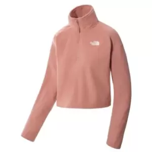 Image of The North Face Glacier Crop Zip Fleece - Pink