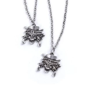Image of Guns N' Roses - Skull Necklace & Bracelet Set