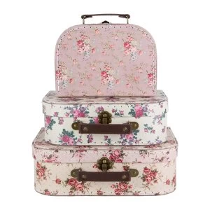 Image of Sass & Belle Vintage Rose 3Pcs Set Suitcases