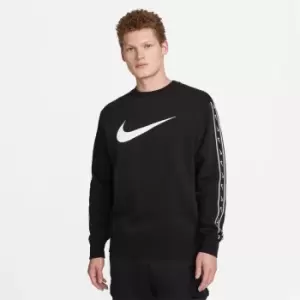 Image of Nike Sportswear Repeat Mens Fleece Sweatshirt - Black