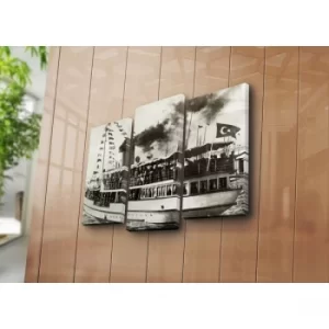 Image of 3PATK-39 Multicolor Decorative Canvas Painting (3 Pieces)