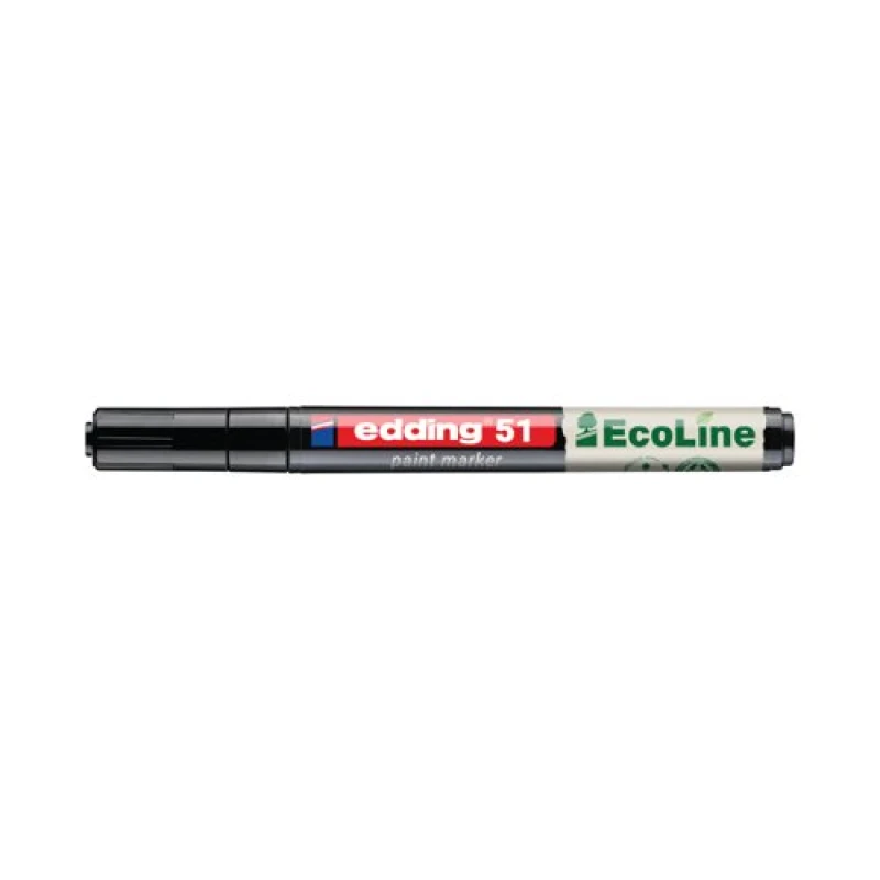 Image of Edding Edding E-51 Water-Based Paint Marker Fine Black (Pack of 10) 4-51-001/10 4-51-001/10