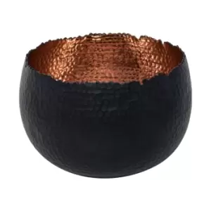 Image of Ivyline Hammered Bowl Black & Copper