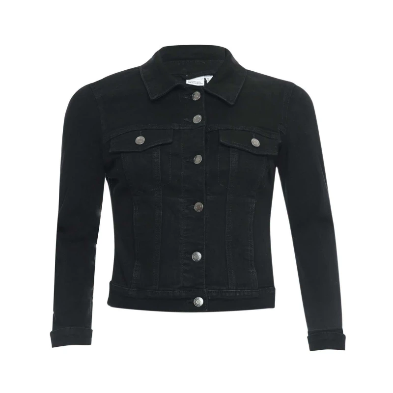 Image of Vero Moda Luna Denim Jacket - Black 16
