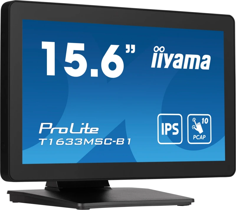 Image of iiyama iiyama ProLite T1633MSC-B1 computer monitor 39.6cm (15.6") 1920 x 1080 pixels Full HD LCD Touch Screen Black T1633MSC-B1