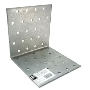 Image of Moderix - Heavy Duty Zinc Plated Reinforced Corner Angle Bracket - Size 100x100x100x2mm - Pack of 50