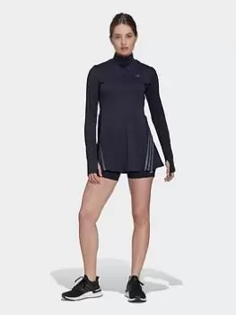 Image of adidas Run Icon 3-stripes Dress - Blue Size L, Women