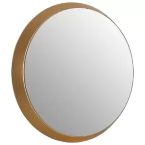 Image of Athena Round Wall Mirror Small Golden